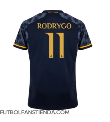 Real Madrid Rodrygo Goes #11 Segunda Equipación 2023-24 Manga Corta